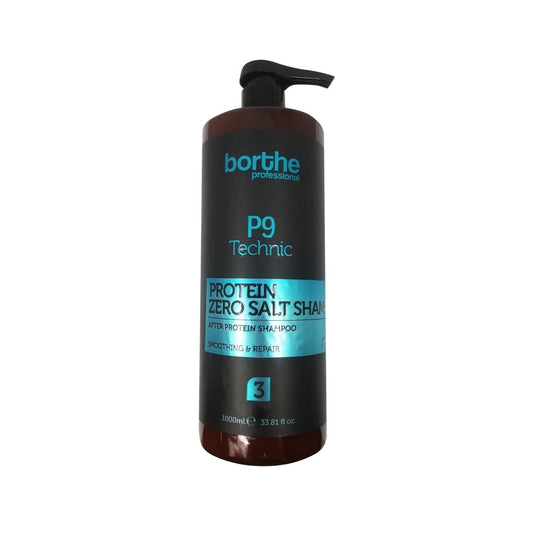 Borthe Professional Protein Shampoo, Sulfate-Free, 1000ml - Gentle Hair Care for Sensitive Scalp