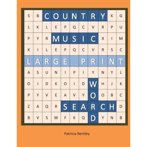 Country Music Large Print Word Search - Paperback