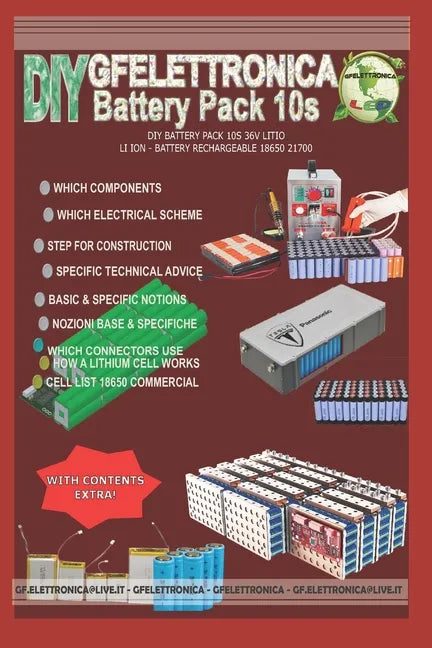 DIY Battery Pack 10s 36v Litio - Li Ion - Battery Rechargeable 18650 21700 - Paperback
