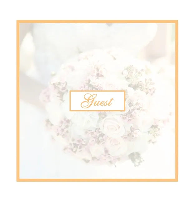 Guest Book for Wedding: Hardcover Guestbook With 110 Pages 8.5 x 8.5 Memory Sign In Book Keepsake For Wedding Guest, Engagement Party, Bridal - Hardcover