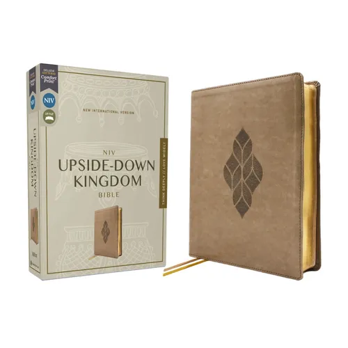 Niv, Upside-Down Kingdom Bible, Leathersoft, Tan, Comfort Print: Think Deeply // Love Widely - Imitation Leather