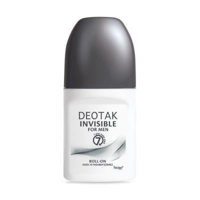 Deotak Invisible For Men Roll-on Deodorant - 7 Day Protection, Non-Sticky, Alcohol & Paraben Free