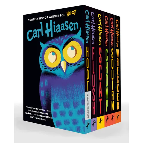Hiaasen 6-Book Paperback Boxed Set: Hoot; Flush; Scat; Chomp; Squirm; Wrecker - Paperback