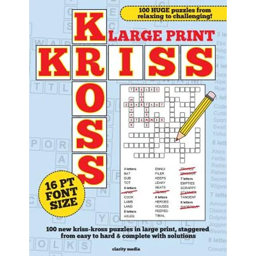 Large Print Kriss Kross Puzzles - Paperback