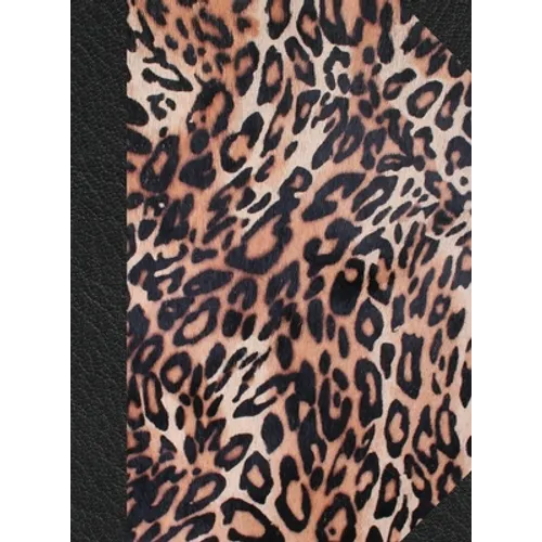 Notary Journal: Hardbound Public Record Book for Women, Logbook for Notarial Acts, 390 Entries, 8.5" x 11", Leopard Print Cover - Hardcover