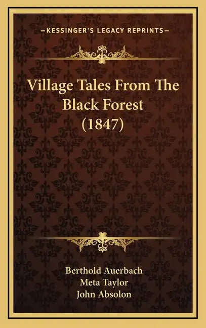 Village Tales From The Black Forest (1847) - Hardcover