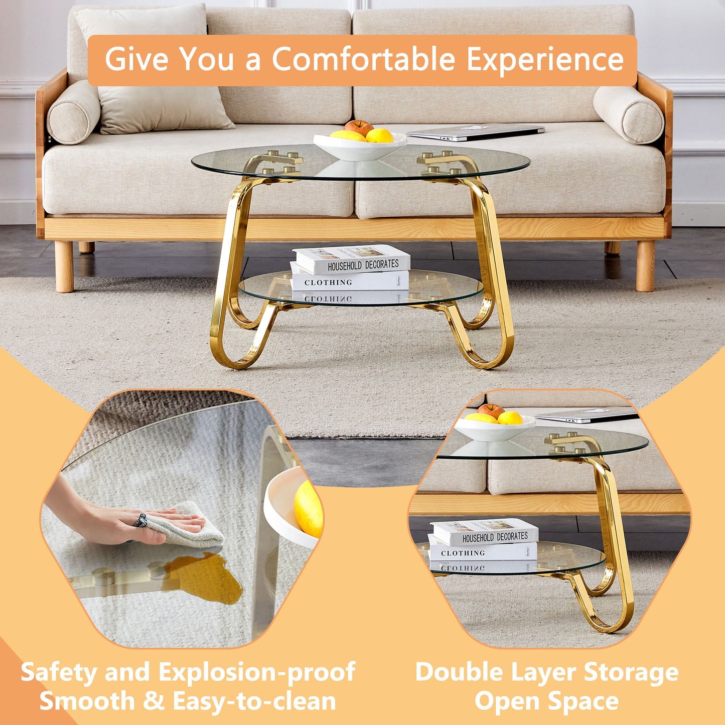 Double Layer Coffee Table