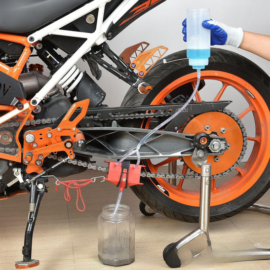 Motorcycle Chain Cleaning and Maintenance Tool