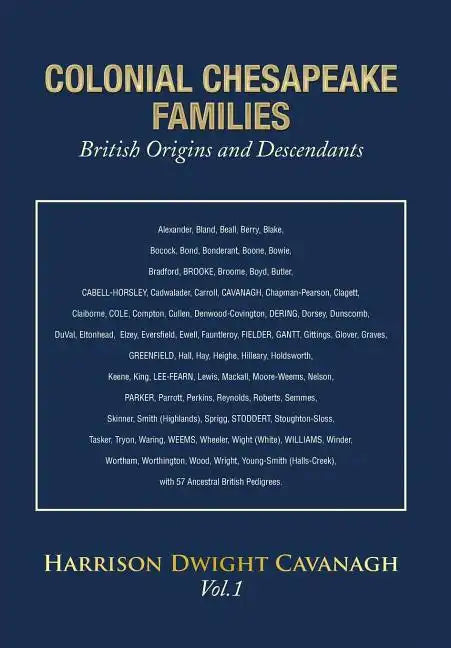 Colonial Chesapeake Families 1 - Hardcover