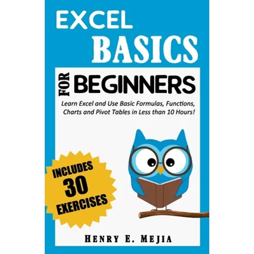Excel Basics for Beginners: Learn Excel and Use Basic Formulas, Functions, Charts and Pivot Tables in Less Than 10 Hours! - Paperback