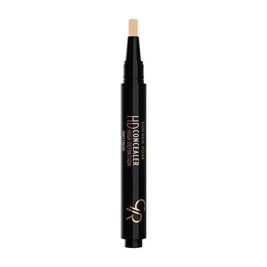 Golden Rose High Definition Concealer Makeup - Flawless Coverage, SPF 15, Vitamin E & Hyaluronic Acid
