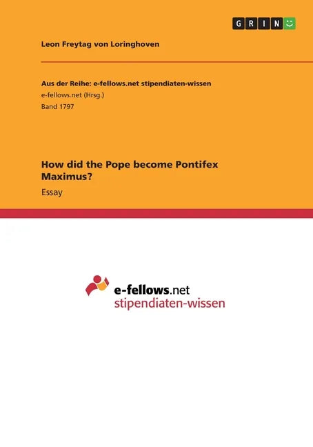How did the Pope become Pontifex Maximus? - Paperback