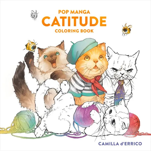 Pop Manga Catitude Coloring Book - Paperback
