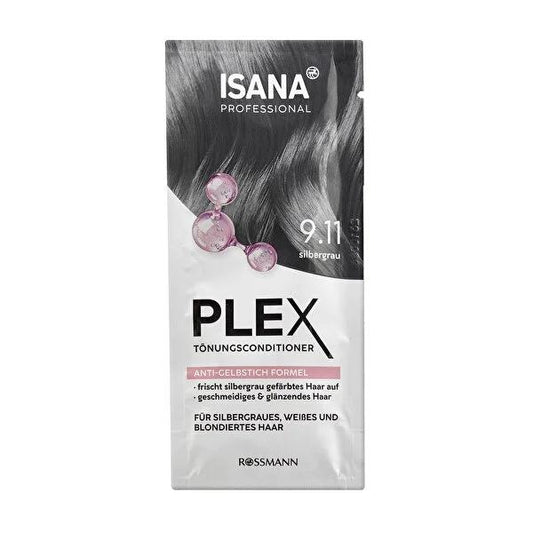 Isana Professional Plex Silver Hair Care Cream - Maintains Vibrant Color, Prevents Yellowing - Vegan & Microplastic-Free