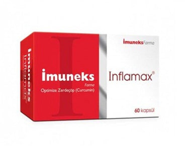 İmuneks Farma Inflamax 60 Capsules - Curcumin Supplement for Anti-Inflammatory Support