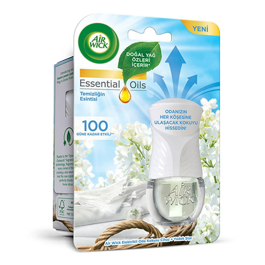 Air Wick Electric Air Freshener - Automatic Scent Diffuser with 360-Degree Technology & Adjustable Fragrance Intensity