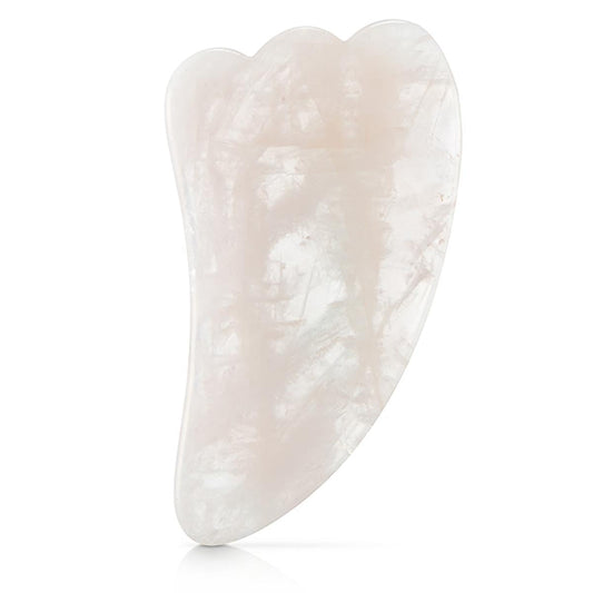 Eklips Rose Quartz Gua Sha Facial Massage Stone for Natural Skincare Routine