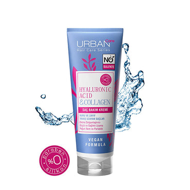 Urban Care Sulfate-Free Hair Conditioner with Hyaluronic Acid & Collagen - Moisturizing, Nourishing, Vegan Hair Care for Dry, Damaged Hair