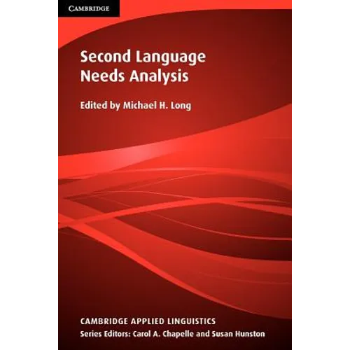 Second Language Needs Analysis - Paperback