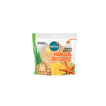 Balmy Soap-Infused Bath Pouf with Mango & Pineapple Fragrance - Dermatologically Tested & Health Ministry-Approved