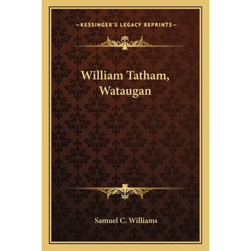 William Tatham, Wataugan - Paperback