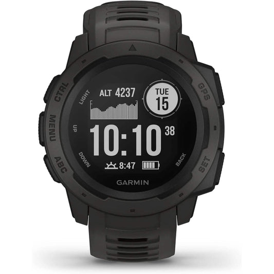 Garmin Instinct, Rugged Outdoor Watch with GPS (Refurbished)