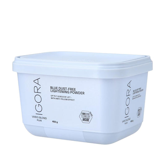 Schwarzkopf Igora Vario Blond Super Plus Blue Hair Bleaching Powder 450g - Professional Hair Lightening Solution