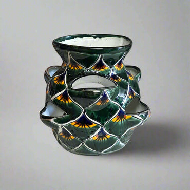 Talavera Strawberry Planter | Green Peacock Design