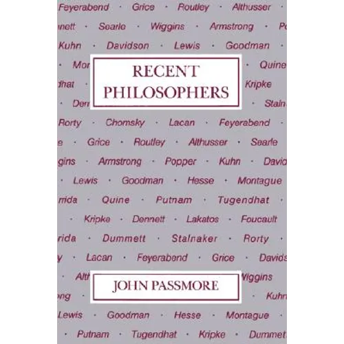 Recent Philosophers - Paperback