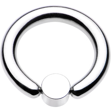 8G 1/2 Clear Gem 5mm Disc BCR Captive Ring