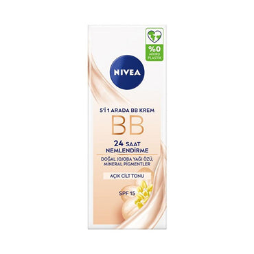 Nivea Essentials BB Cream - 5-in-1 Daytime Facial Care for Even Skin Tone & Imperfection Concealment