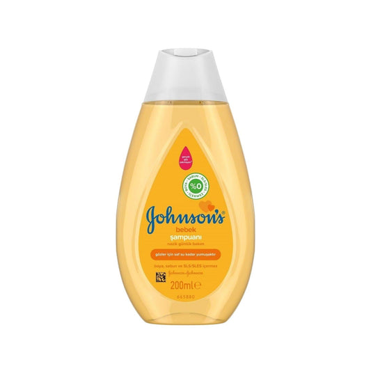 Johnson's Baby Shampoo 200ml - Gentle Baby Hair Care for Sensitive Skin