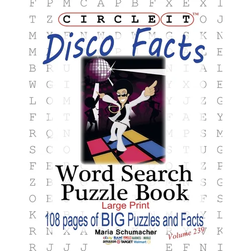 Circle It, Disco Facts, Word Search, Puzzle Book - Paperback