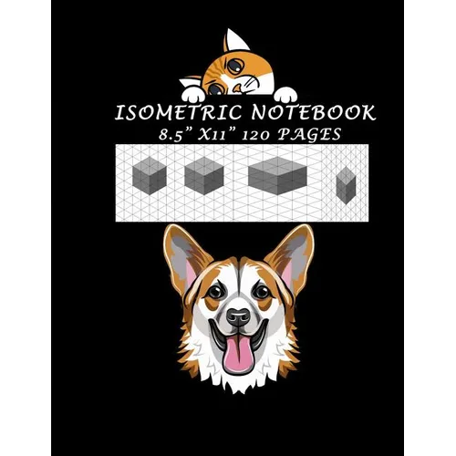 Isometric Notebook - 8.5" X 11" 120 Pages: Isometric Drawing Graph Paper Notebook: Grid of Equilateral Triangles, Useful for 3D Designs such as Archit - Paperback