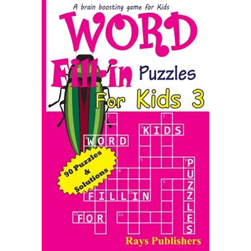 Word Fill-in Puzzles for Kids 3 - Paperback
