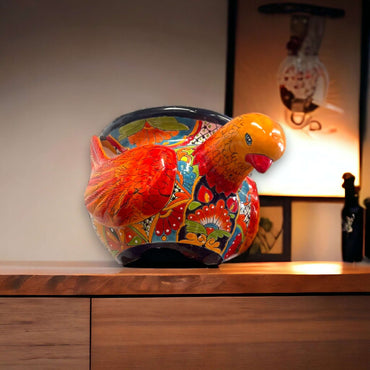 Talavera Pigeon Planter | Colorful Handmade Mexican Pottery