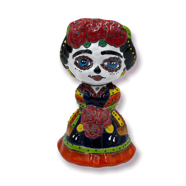 Handmade Frida Kahlo Planter - Day of the Dead Statue