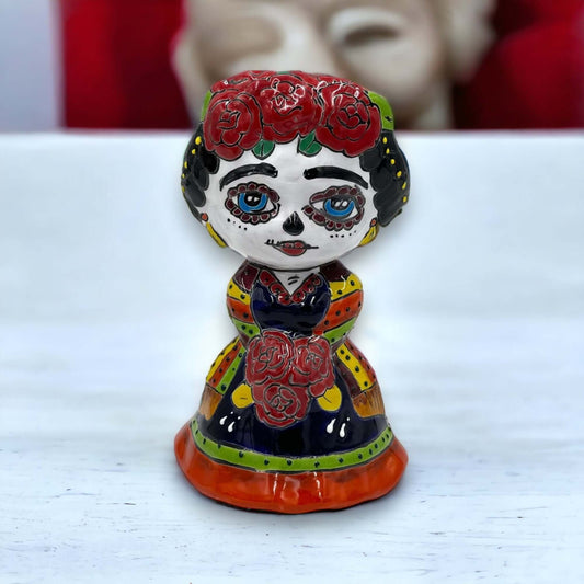 Handmade Frida Kahlo Planter - Day of the Dead Statue