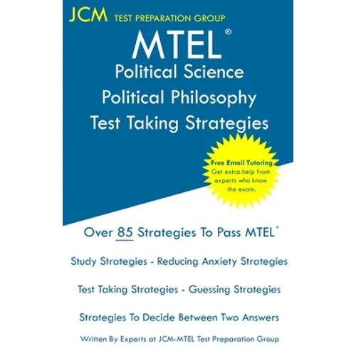 MTEL Political Science/Political Philosophy - Test Taking Strategies - Paperback