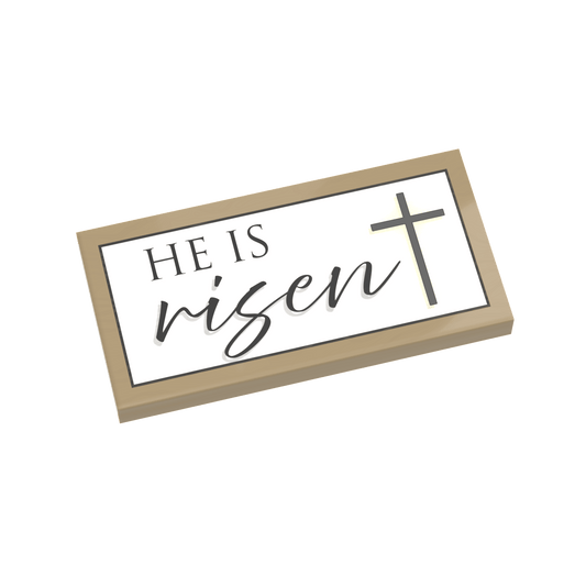 He Is Risen - Easter - Custom Printed - Made Using LEGO® Parts