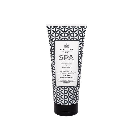 Kallos Cosmetics Hydrating 3 in 1 Shower Gel for Men - Moisturizing Body Wash & Spa Experience