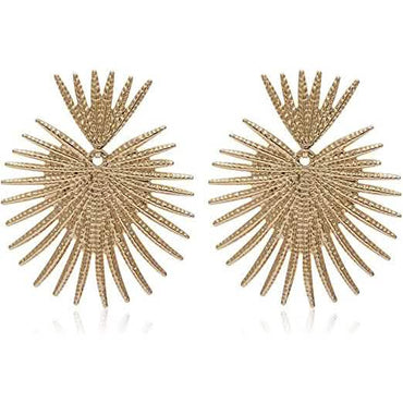 Heart Dangle Earrings Studs Gold Star Statement Earrings