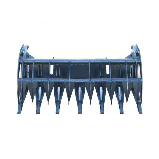 Heavy-Duty 74-Inch Root Rake Grapple Skid Steer Attachment With Teeth (SAK98230)