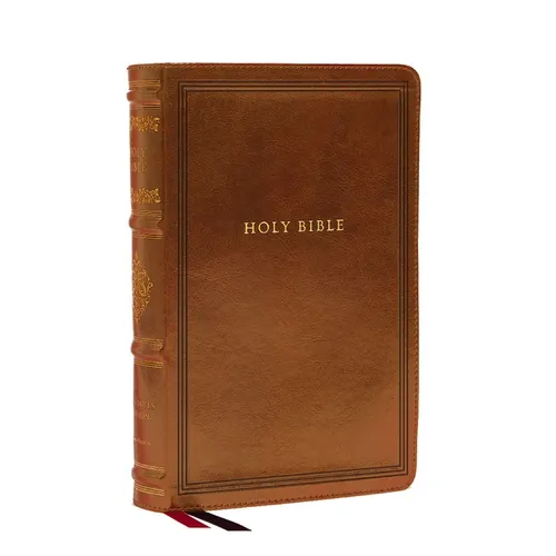 KJV Large Print Reference Bible, Brown Leathersoft, Red Letter, Comfort Print (Sovereign Collection): Holy Bible, King James Version - Imitation Leather
