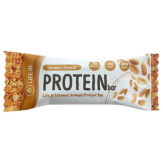 Life In Karamel: Delicious Caramel Protein Bar - 6g Protein, 5g Fiber, No Added Sugar - Healthy Snack for Energy & Weight Management