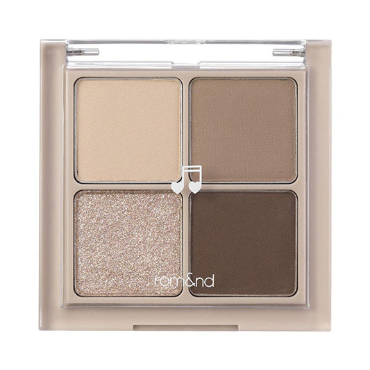 rom&nd Better Than Eyes Eyeshadow Palette M02 Dry Buckwheat - Long-Lasting Eyeshadow Palette for Everyday Natural Look