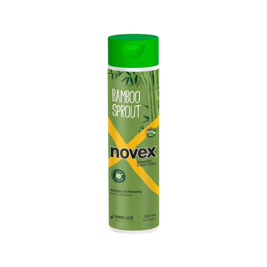 Novex Bamboo Sprout Shampoo for Weak and Damaged Hair - Nourishing & Strengthening Natural Hair Care, 10.14 fl oz