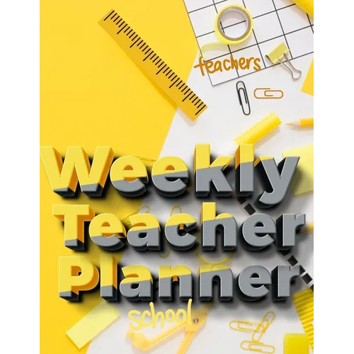 Weekly Teacher Planner: Academic Year Lesson Plan and Record Book - Undated Weekly/Monthly Plan Book - 52 Week - Paperback