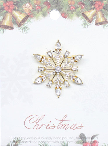 Enamel Finish Pin - Snowflake