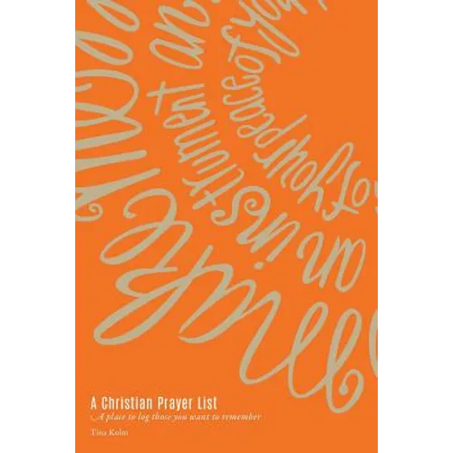 A Christian Prayer List - Paperback